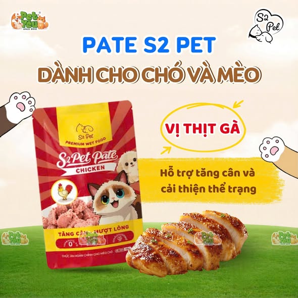  PATE S2PET DÀNH CHO CHÓ & MÈO - 85G