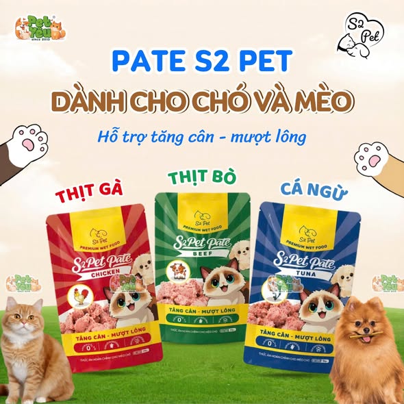  PATE S2PET DÀNH CHO CHÓ & MÈO - 85G