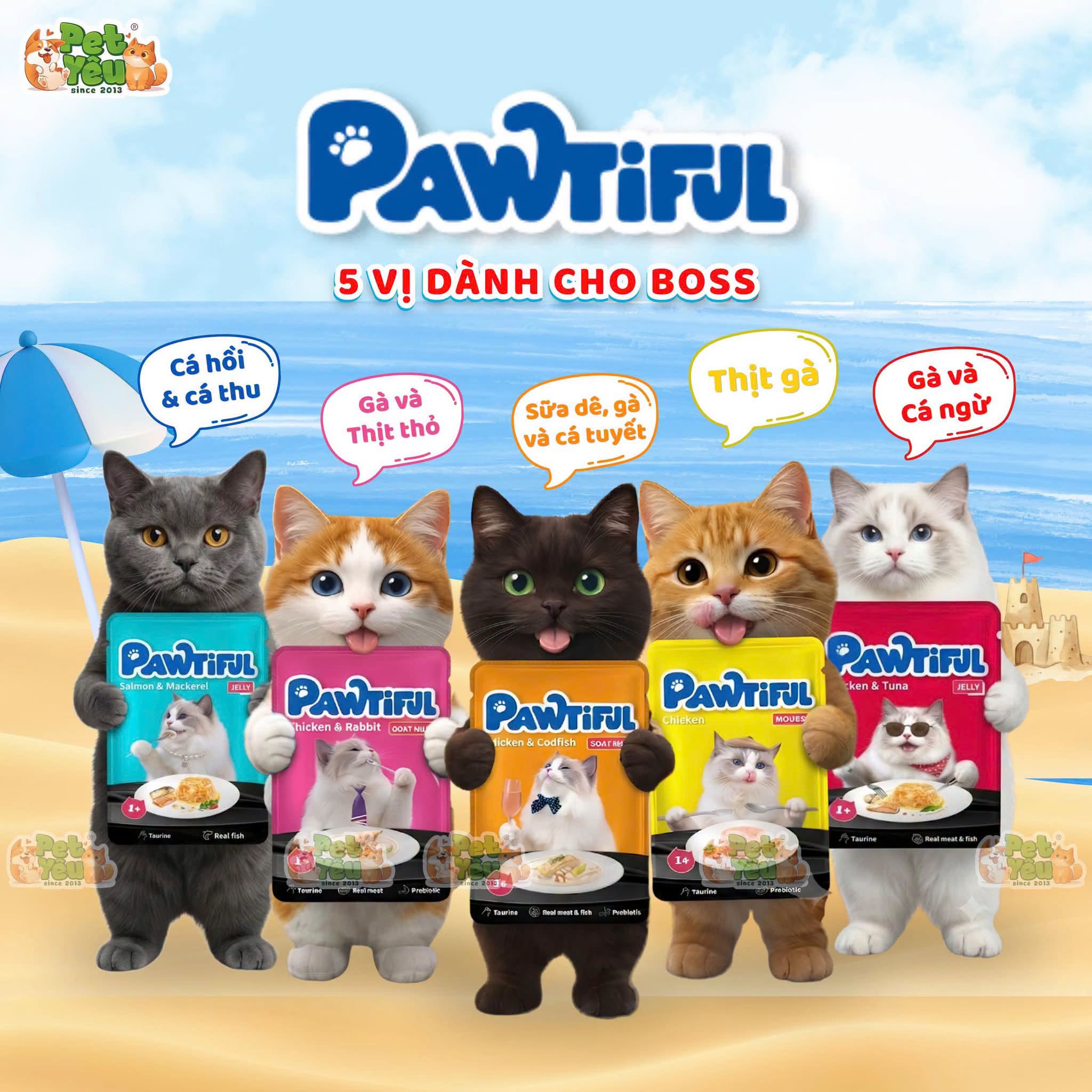 Pate Pawtiful dành cho mèo 70G