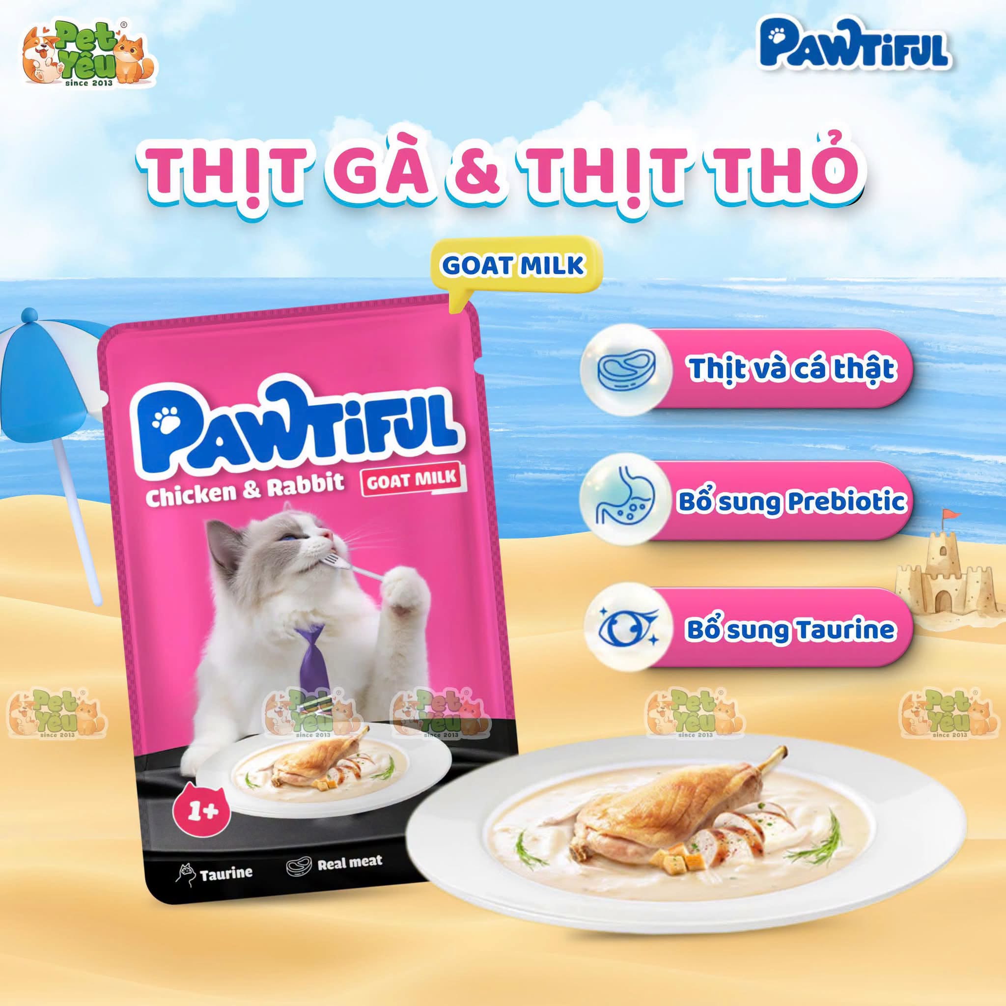 Pate Pawtiful dành cho mèo 70G