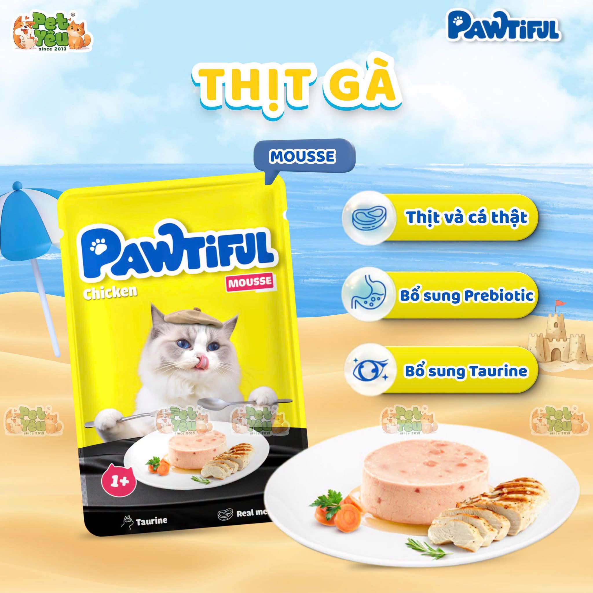 Pate Pawtiful dành cho mèo 70G