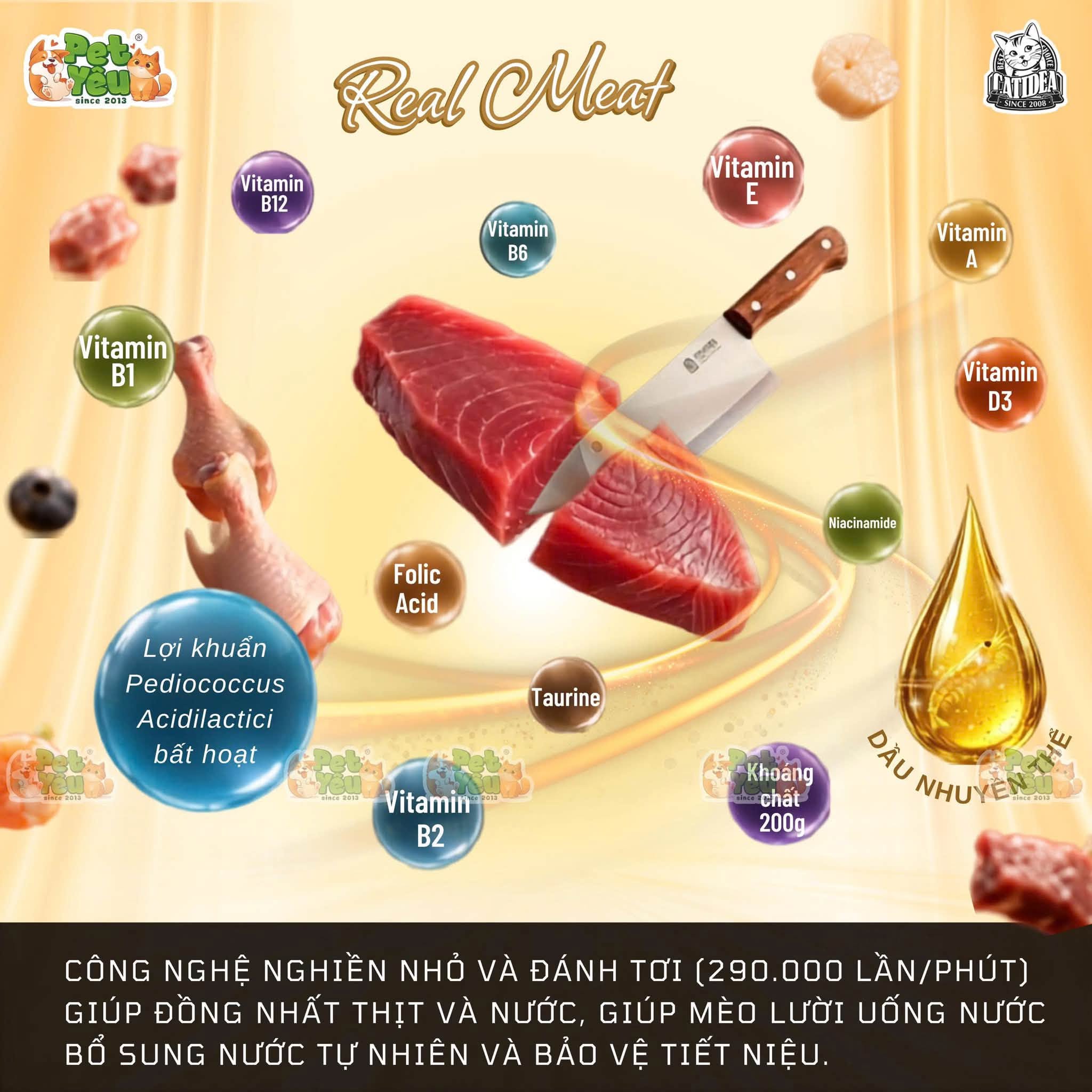 Pate Catidea Pouch Food dành cho mèo - Gói 35G