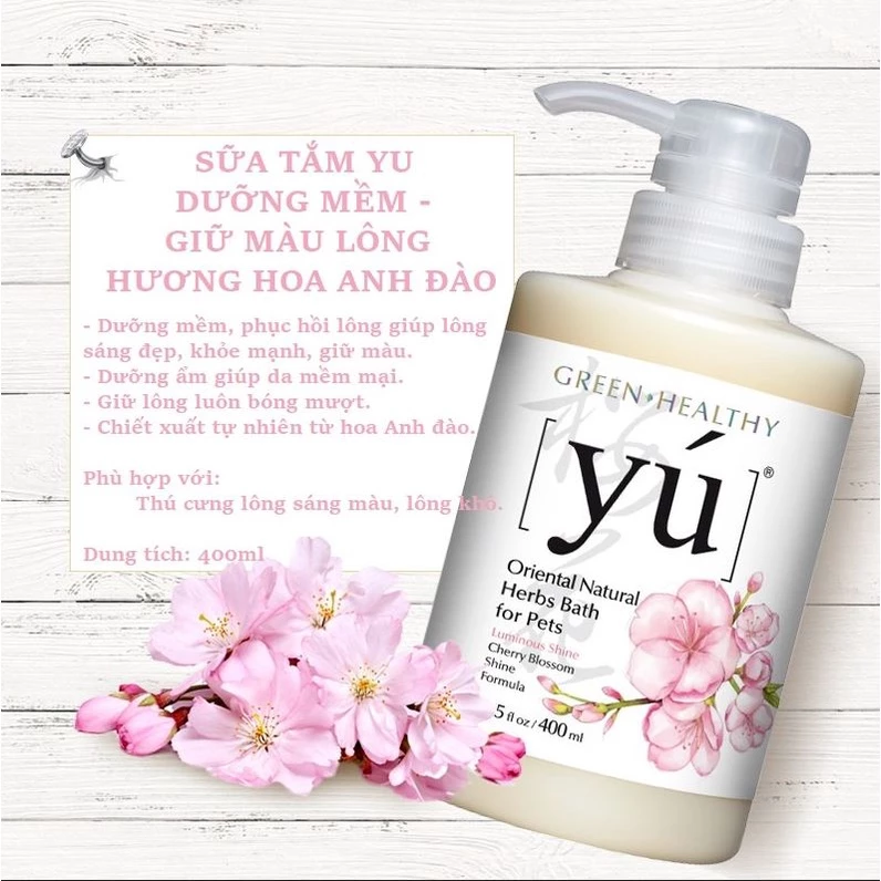 Sữa tắm Yú Spa cho chó mèo siêu thơm nhập khẩu từ Đài Loan