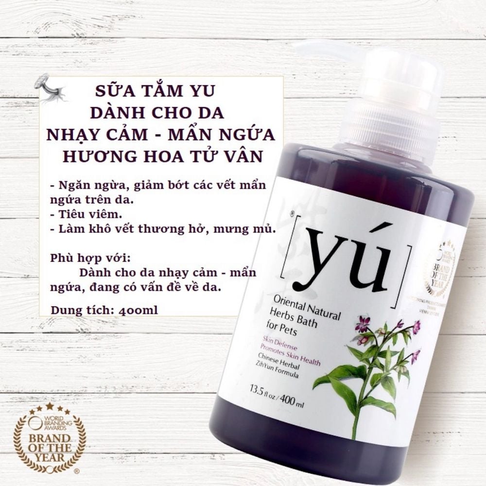 Sữa tắm Yú Spa cho chó mèo siêu thơm nhập khẩu từ Đài Loan
