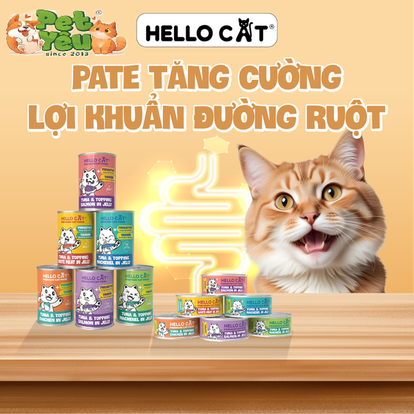 Pate cho mèo HELLO CAT lon 400g