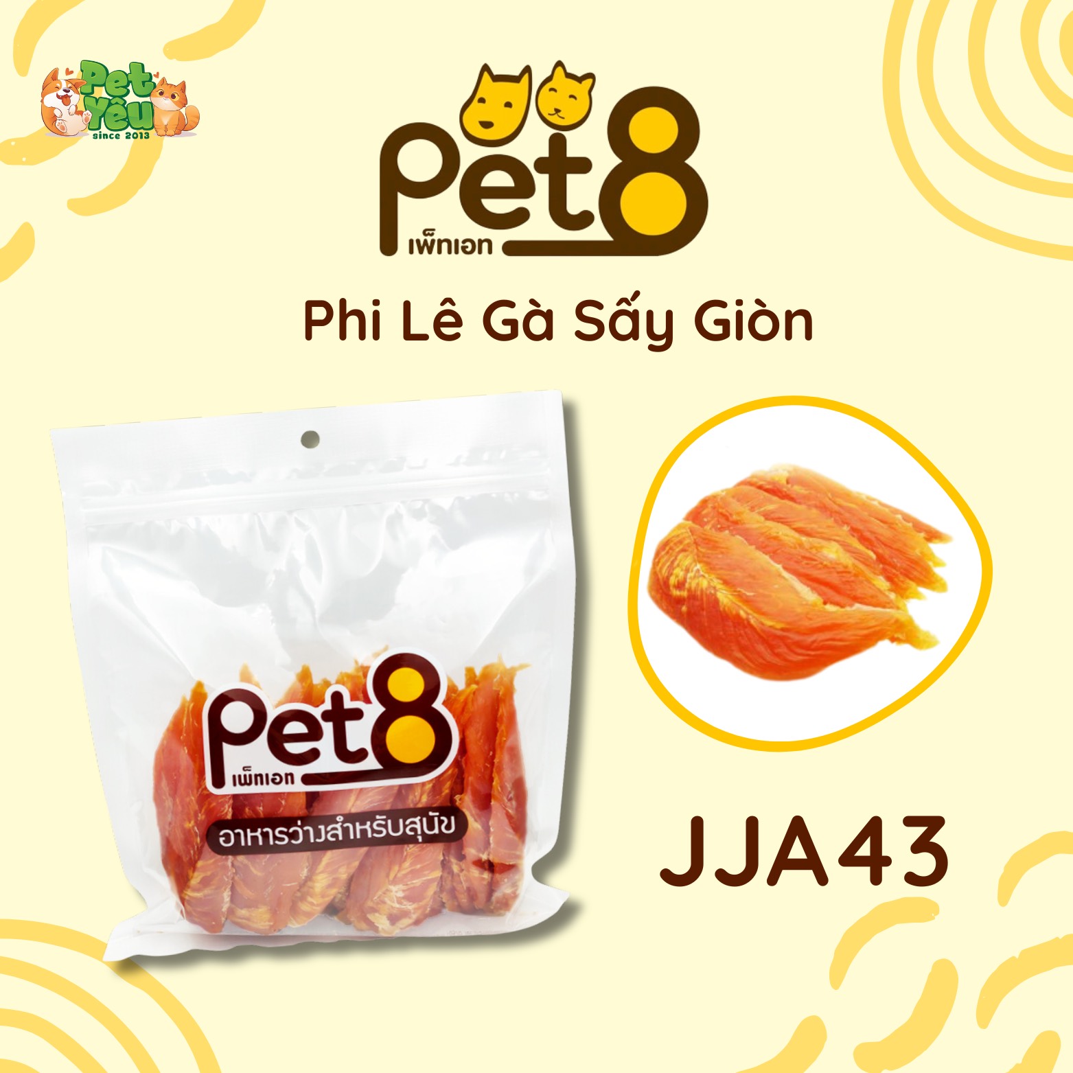 Snack Pet8 dành cho chó-400G