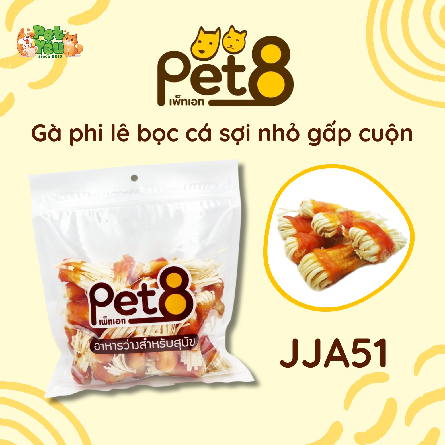 Snack Pet8 dành cho chó-400G