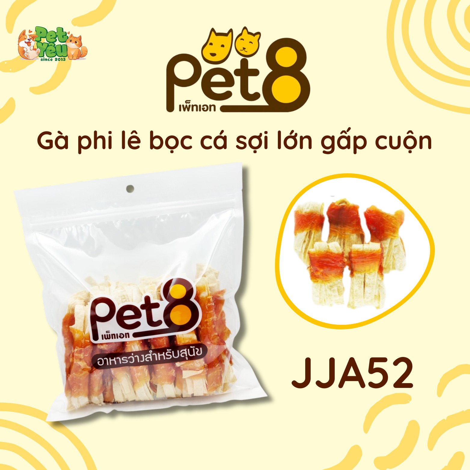 Snack Pet8 dành cho chó-400G