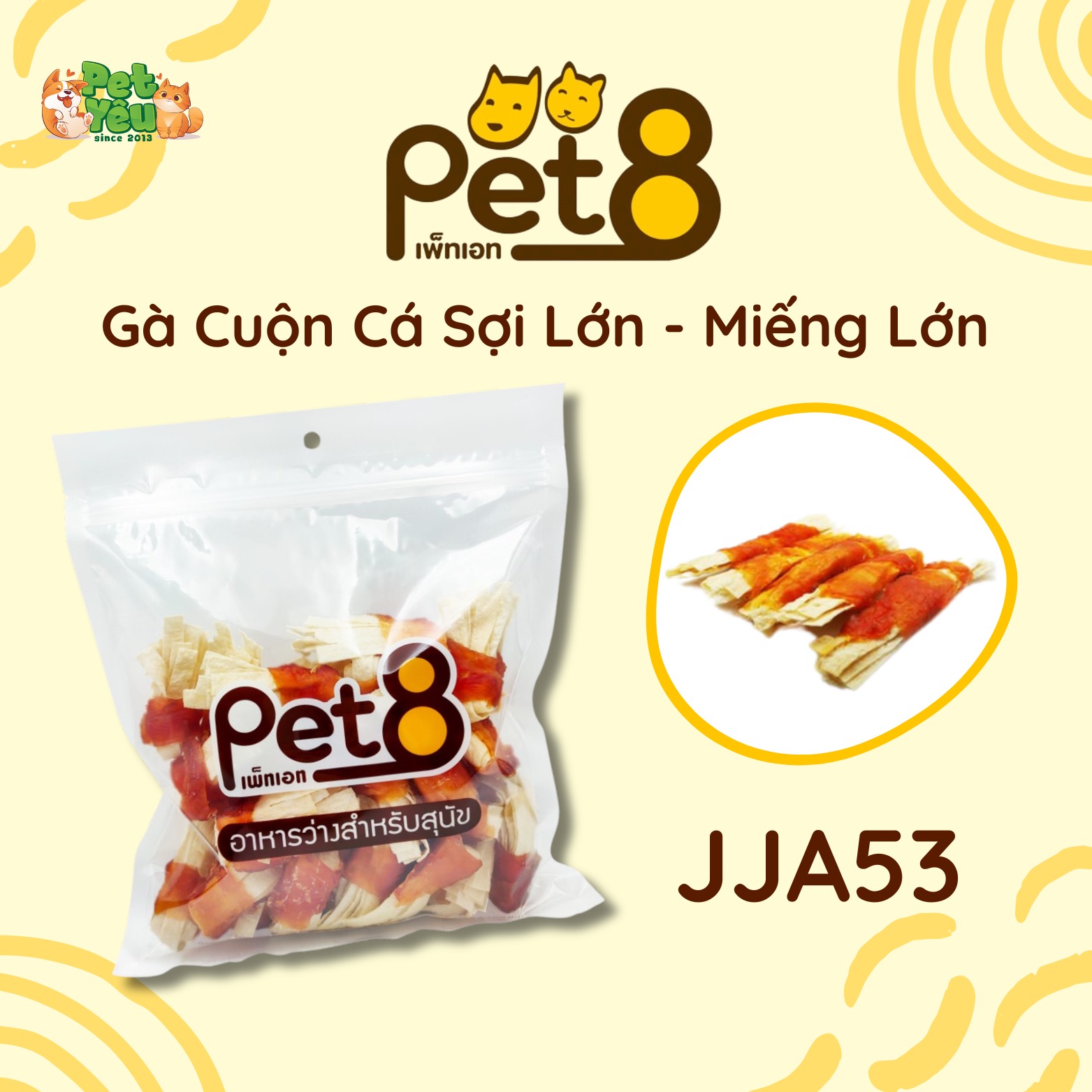 Snack Pet8 dành cho chó-400G