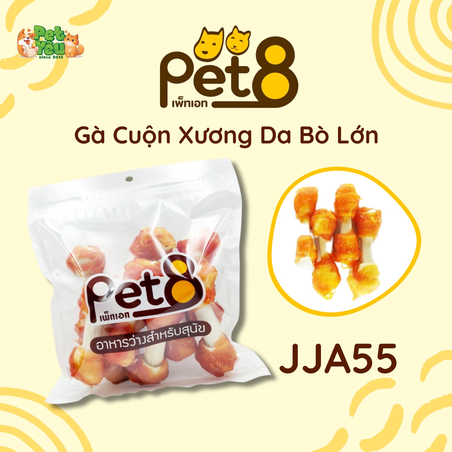 Snack Pet8 dành cho chó-400G