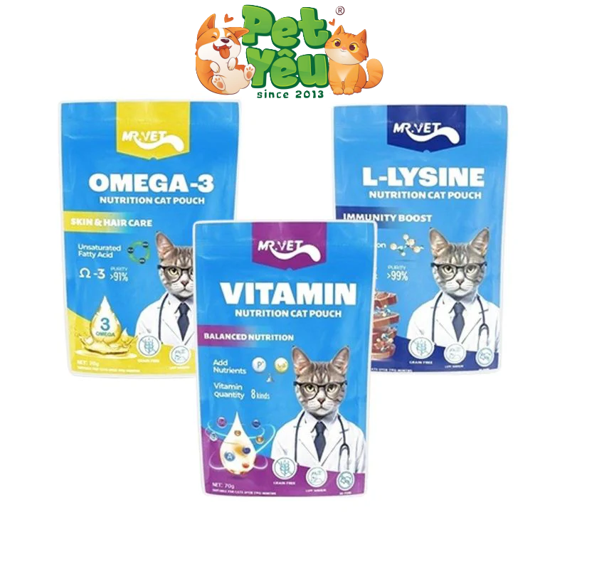 Pate cho mèo MR.VET - Gói 70G 