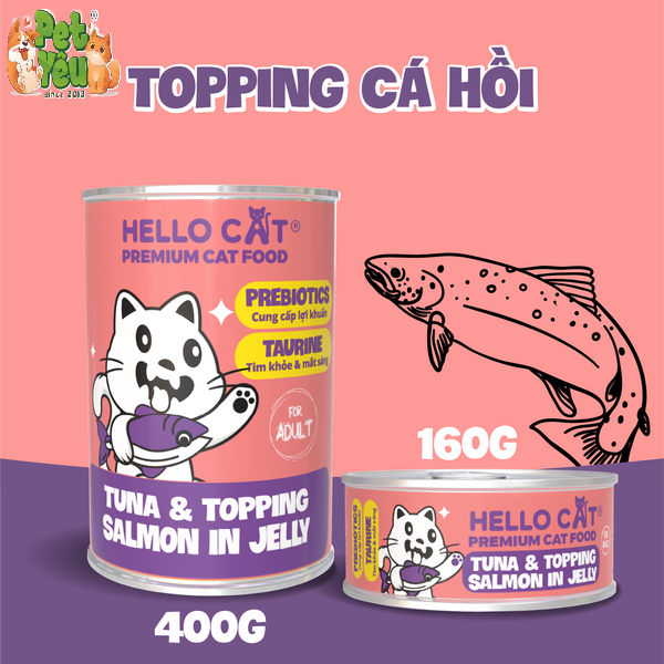 Pate cho mèo HELLO CAT lon 400g