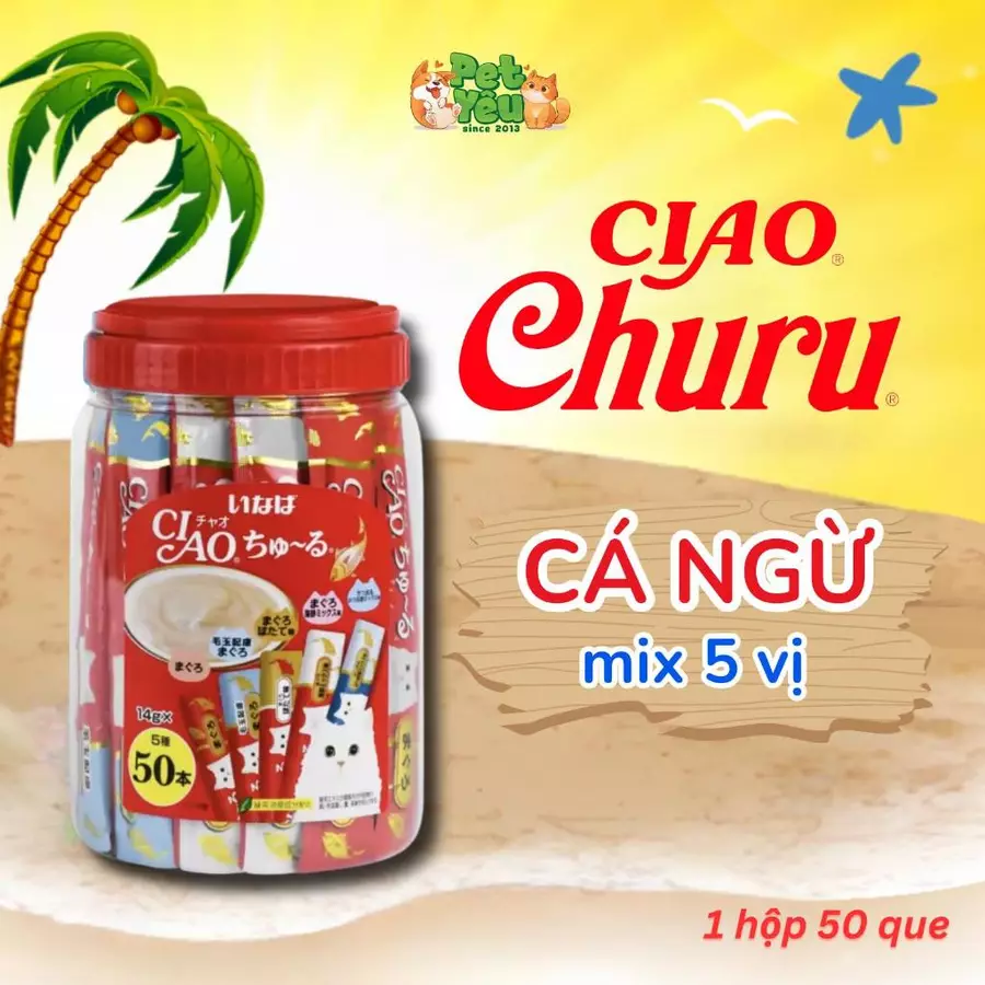 Súp Thưởng Ciao Churu cho mèo-Hộp lớn