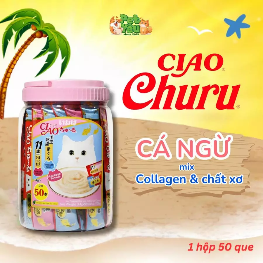Súp Thưởng Ciao Churu cho mèo-Hộp lớn