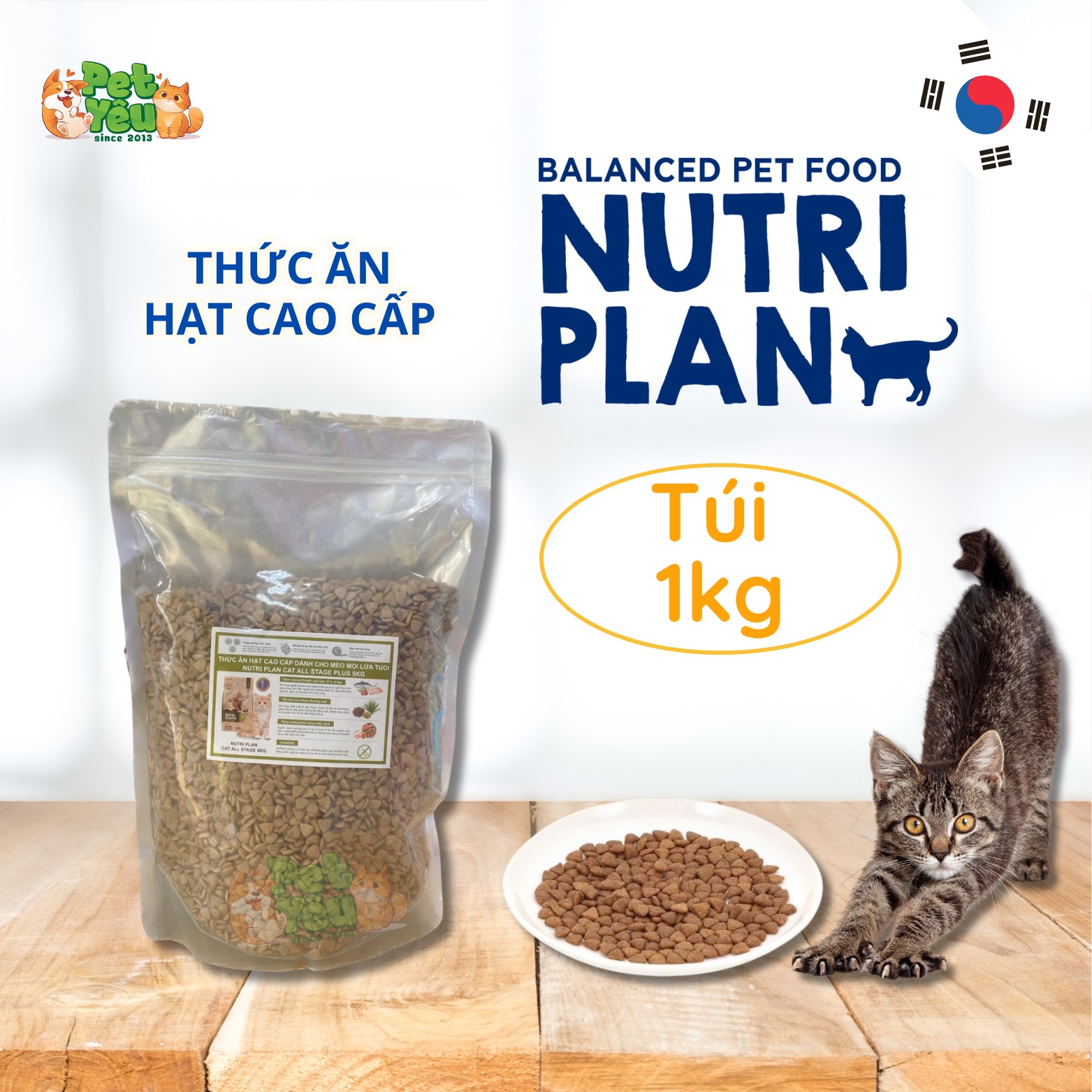 Thức ăn dành cho mèo Nutri Plan - xuất xứ Hàn Quốc