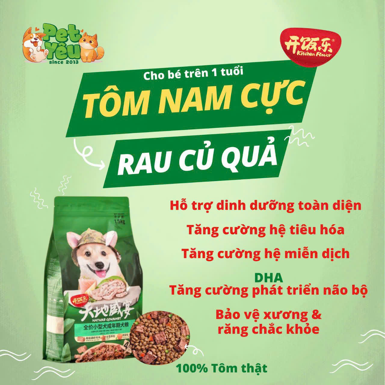 Hạt dành cho chó Kitchen Flavor- Nature Gourmet