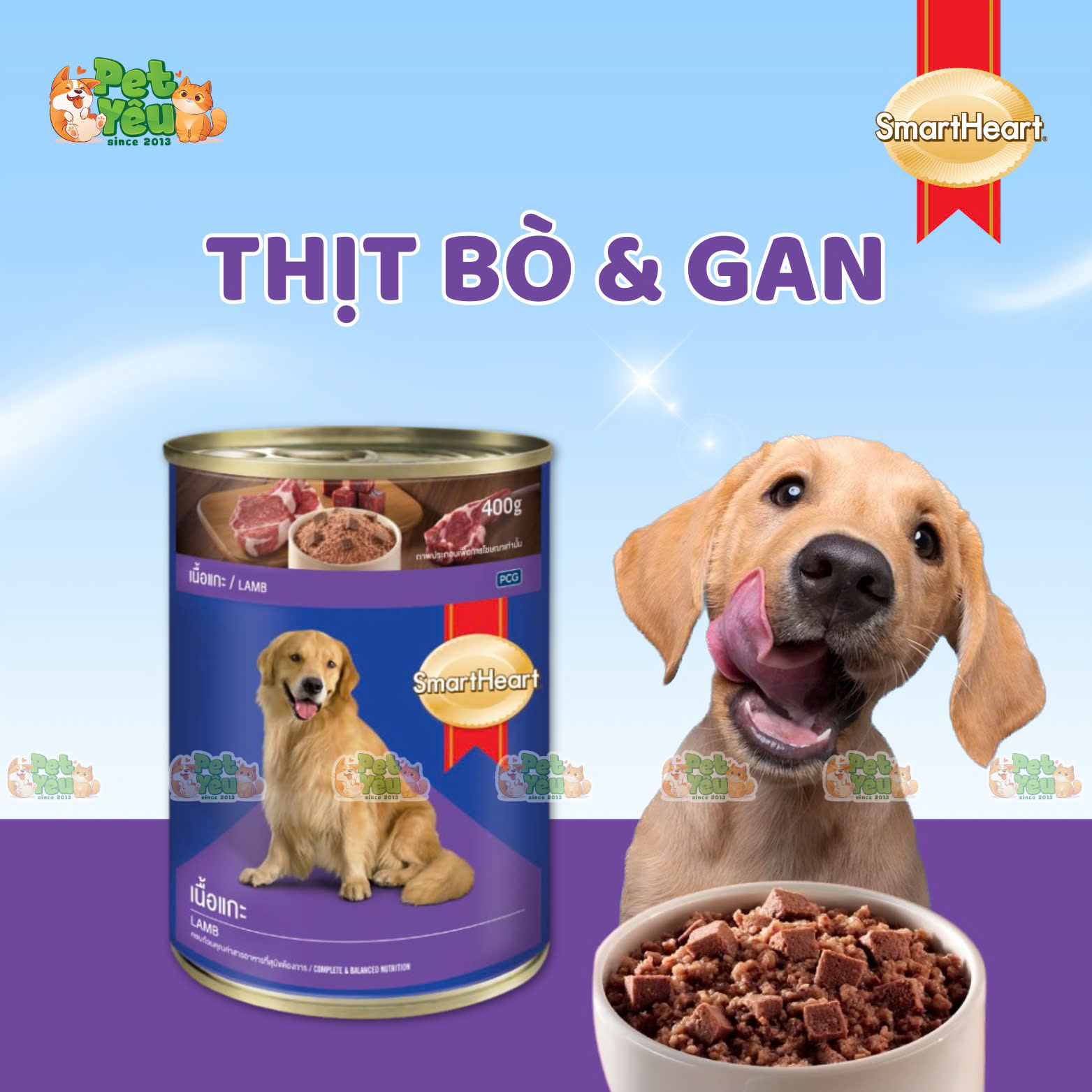 Pate cho chó SMARTHEART - Lon 400G
