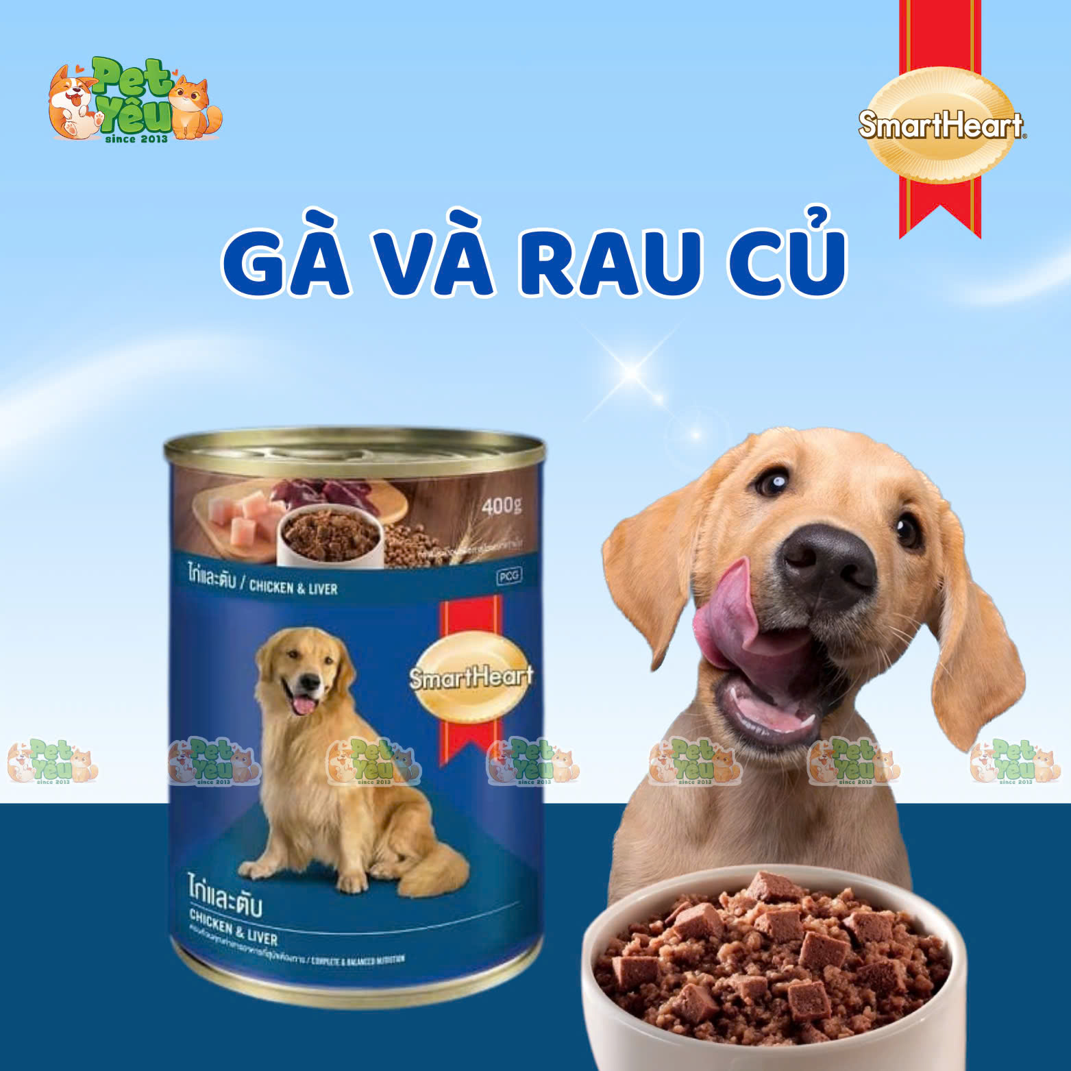 Pate cho chó SMARTHEART - Lon 400G
