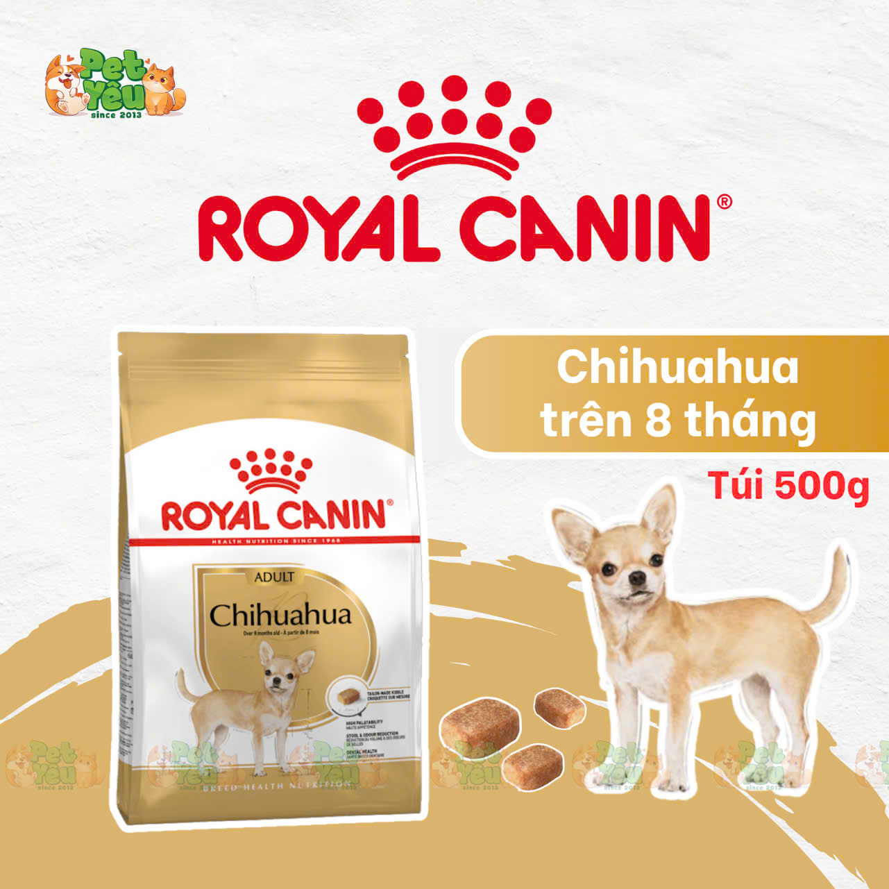 Thức ăn cho chó hạt Royal Canin Chihuahua Puppy & Adult 