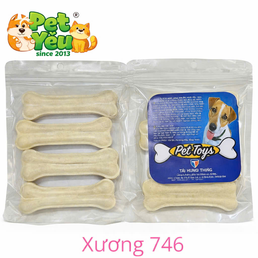 Xương Gặm Da Bò Tài Hưng Thịnh Cho Cún Cưng