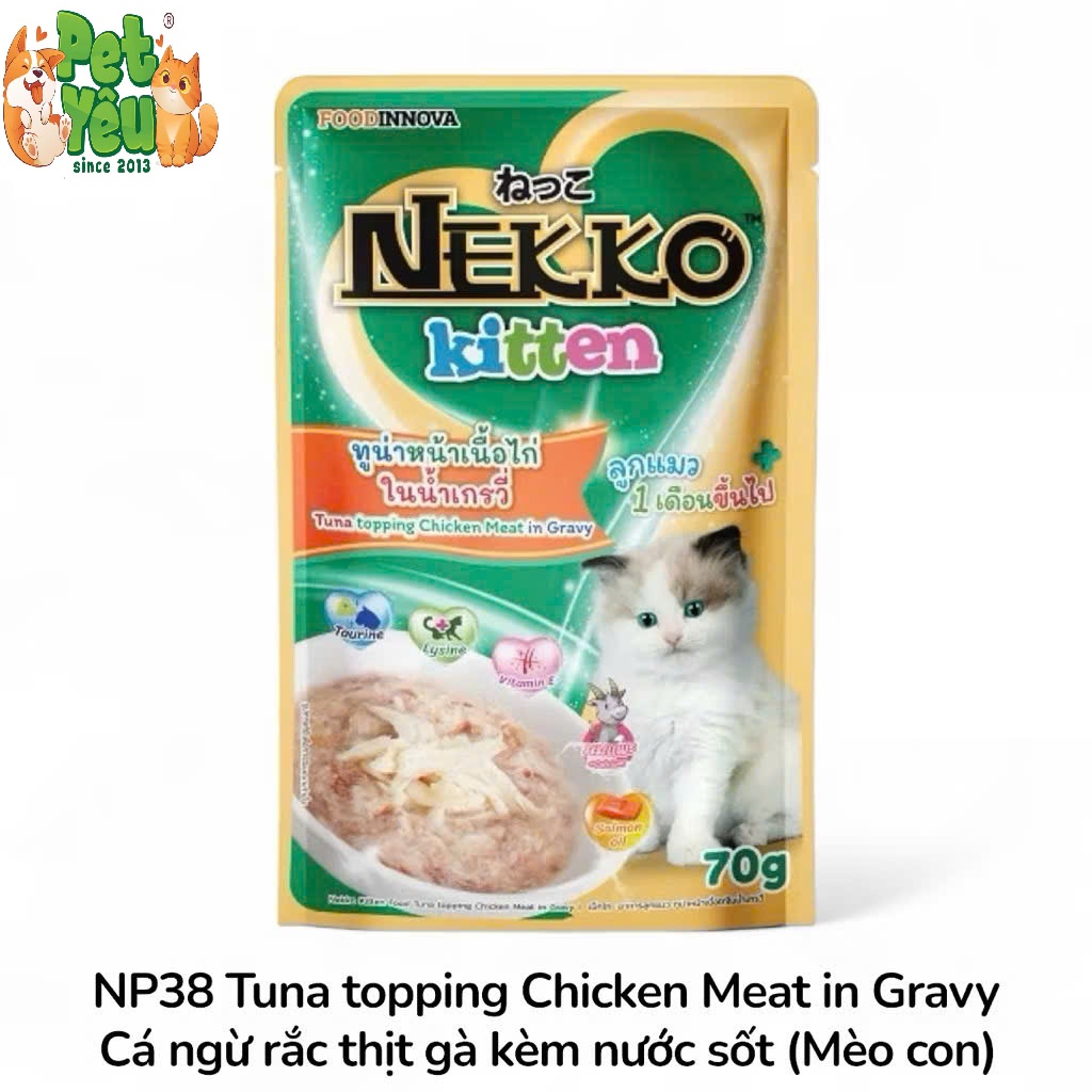 Pate NEKKO KITTEN Cho Mèo Con (1-12 Tháng Tuổi)