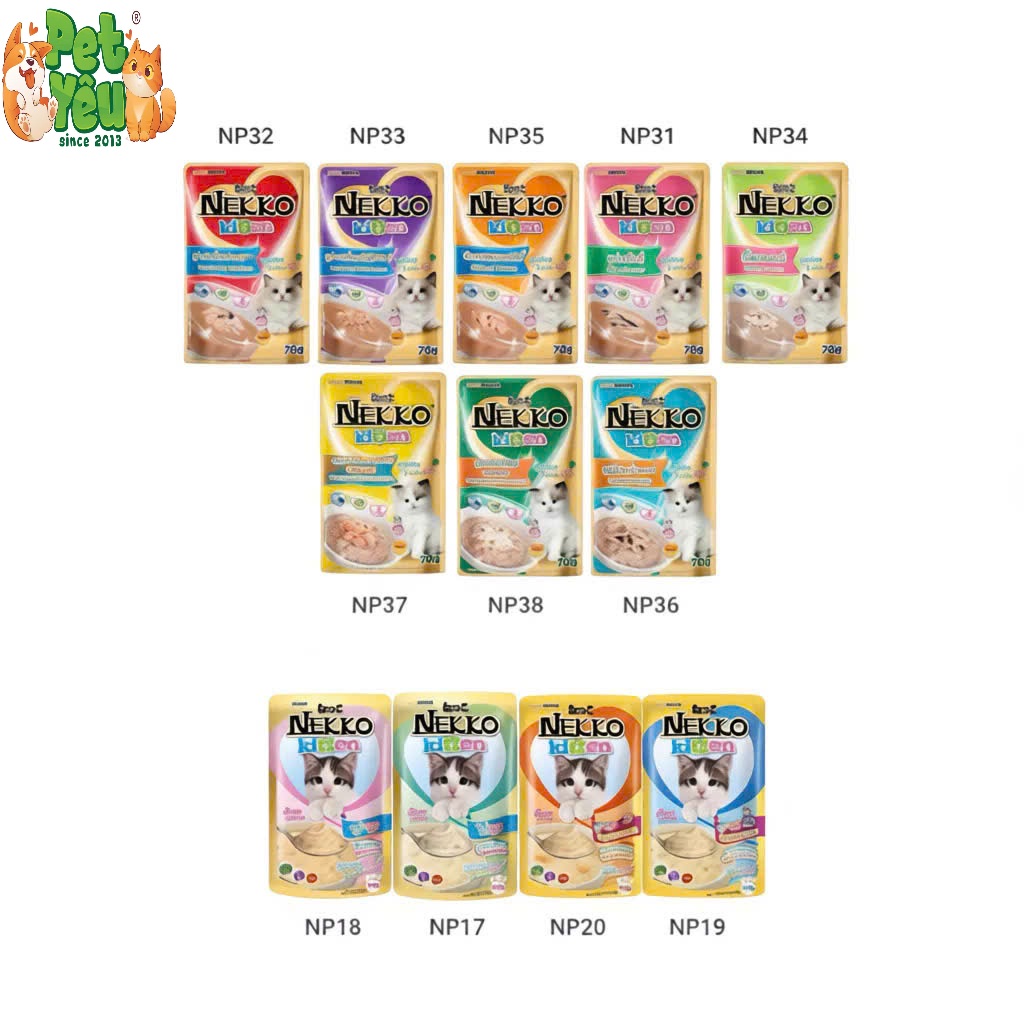 Pate NEKKO KITTEN Cho Mèo Con (1-12 Tháng Tuổi)