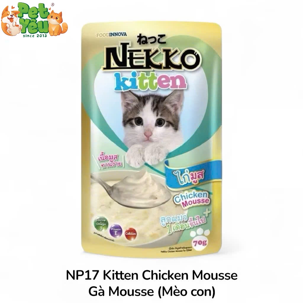 Pate NEKKO KITTEN Cho Mèo Con (1-12 Tháng Tuổi)