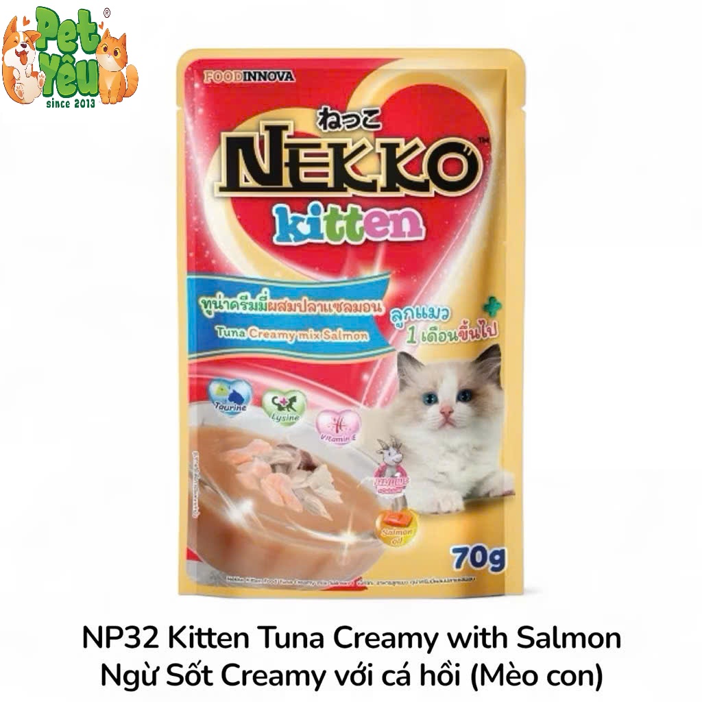 Pate NEKKO KITTEN Cho Mèo Con (1-12 Tháng Tuổi)