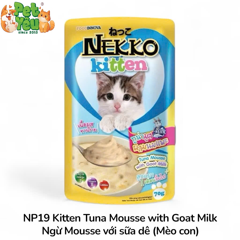 Pate NEKKO KITTEN Cho Mèo Con (1-12 Tháng Tuổi)