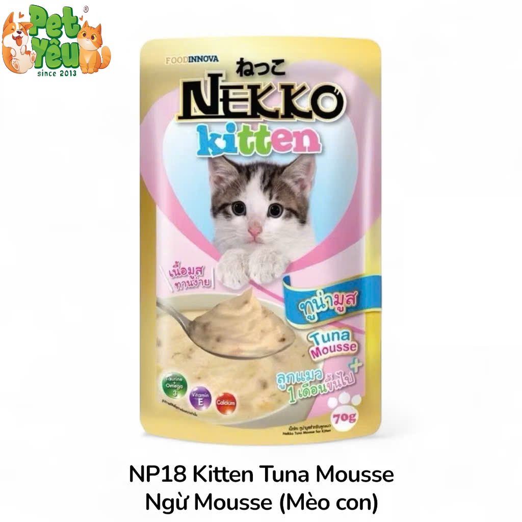Pate NEKKO KITTEN Cho Mèo Con (1-12 Tháng Tuổi)