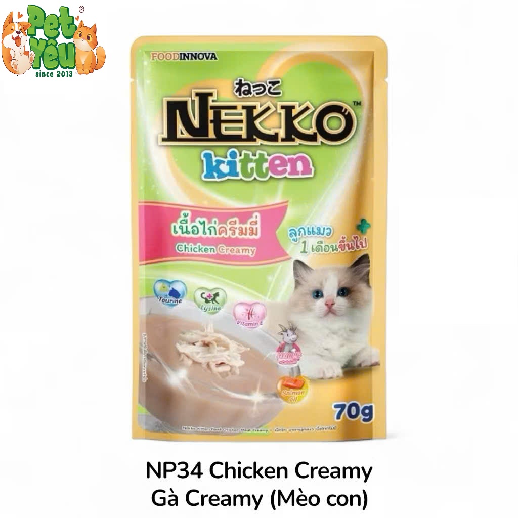 Pate NEKKO KITTEN Cho Mèo Con (1-12 Tháng Tuổi)