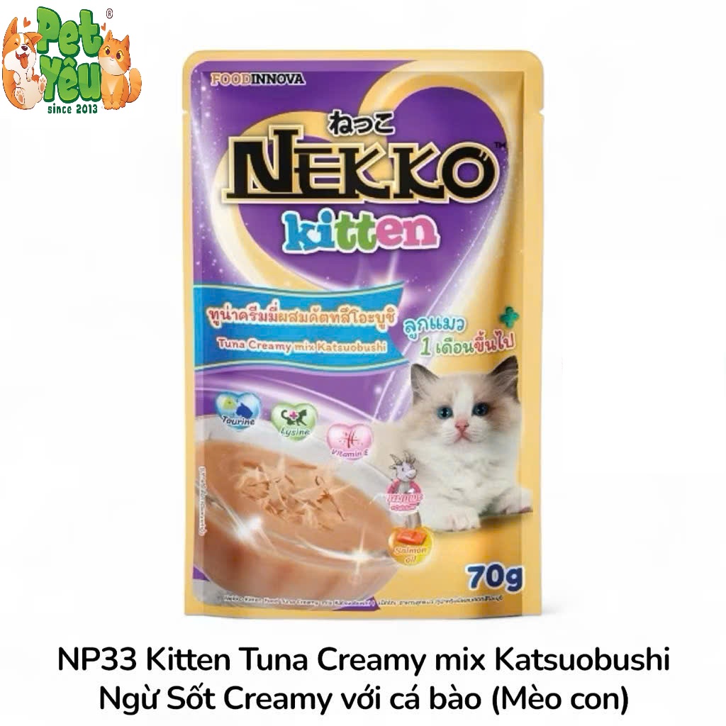 Pate NEKKO KITTEN Cho Mèo Con (1-12 Tháng Tuổi)