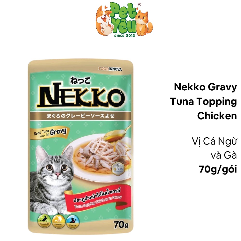 PATE NEKKO CHO MÈO TRƯỞNG THÀNH – GÓI 70G