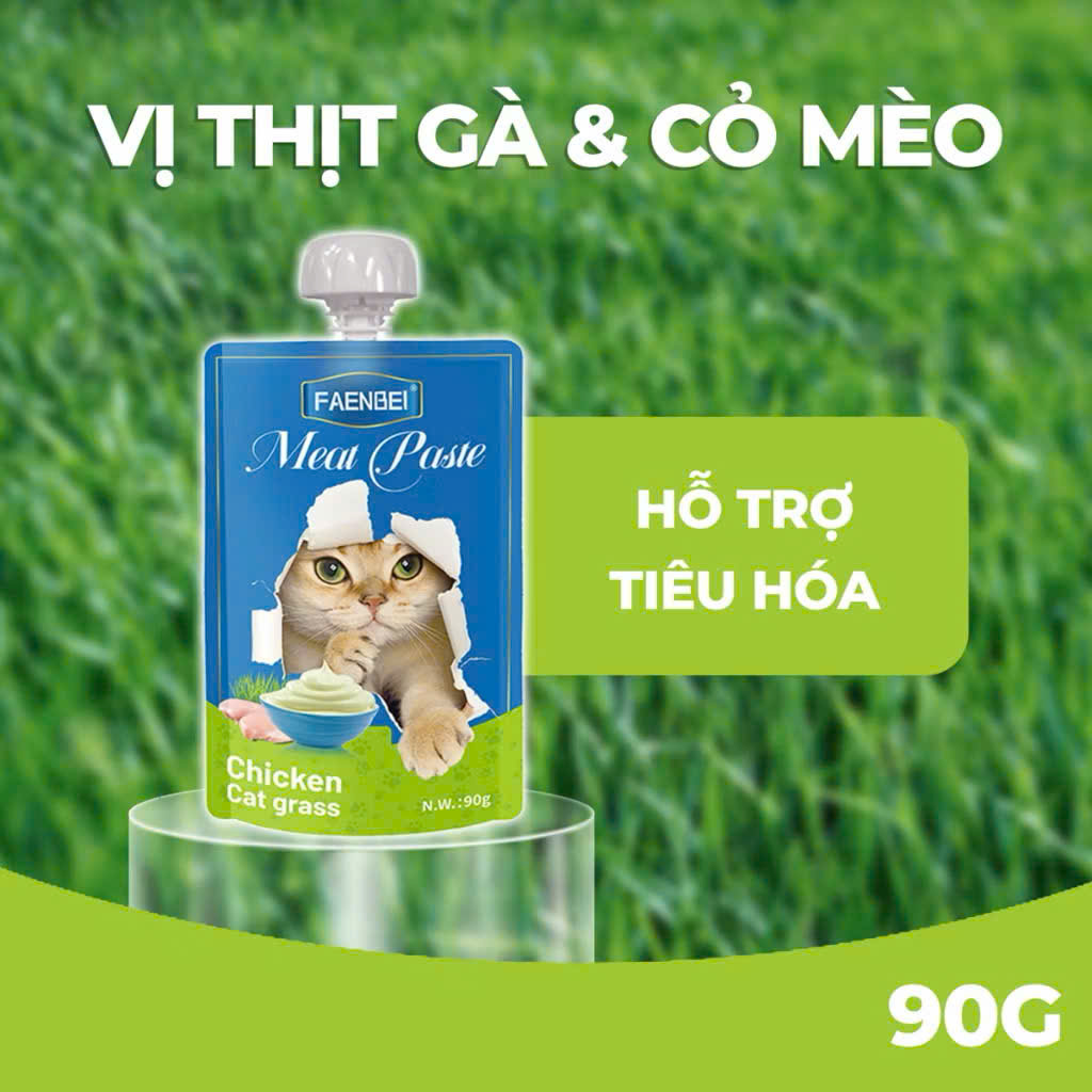 Pate nắp vặn cho mèo FAENBEI 90G